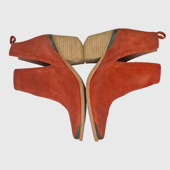 JEFFREY CAMPBELL for FP Comwell Ankle Boots in Rust Women's Size 8 - Picture 7 of 16